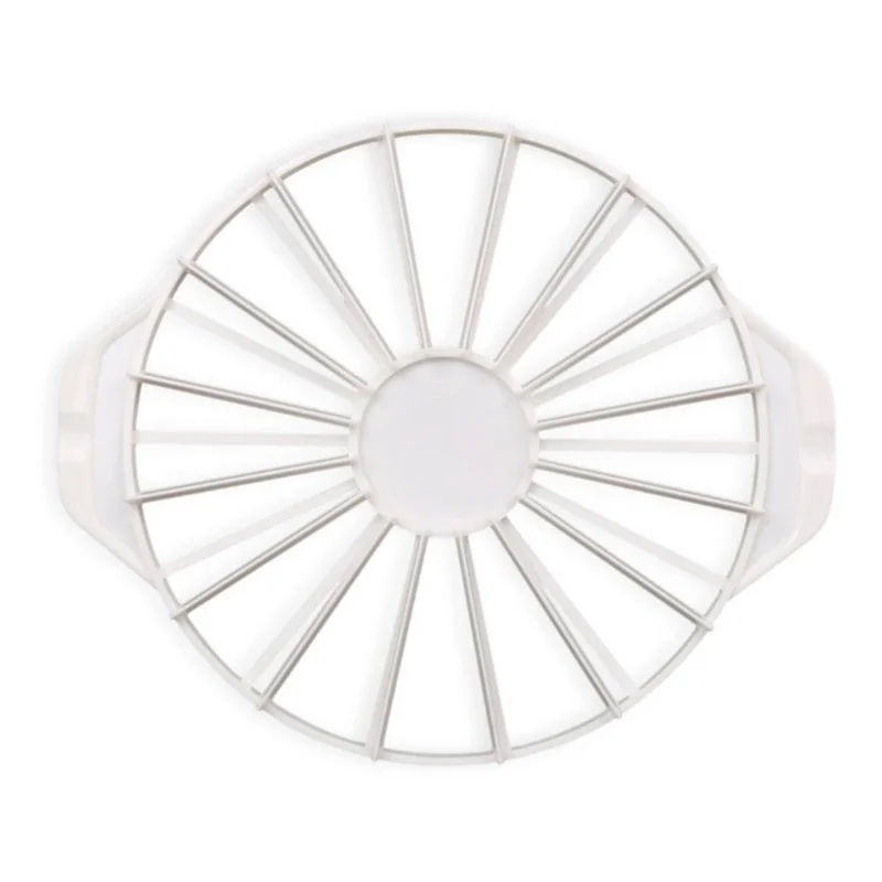 14/16 قطعة من أدوات الخبز المستديرة ذات الجزء المتساوي باللون الأبيض #1