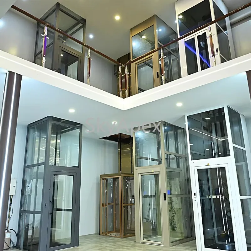 Factory Direct 2026 Indoor Home Hydraulic Elevator Modern Passenger Lift CE Certified Quiet Stable 400KG Load For  Residential