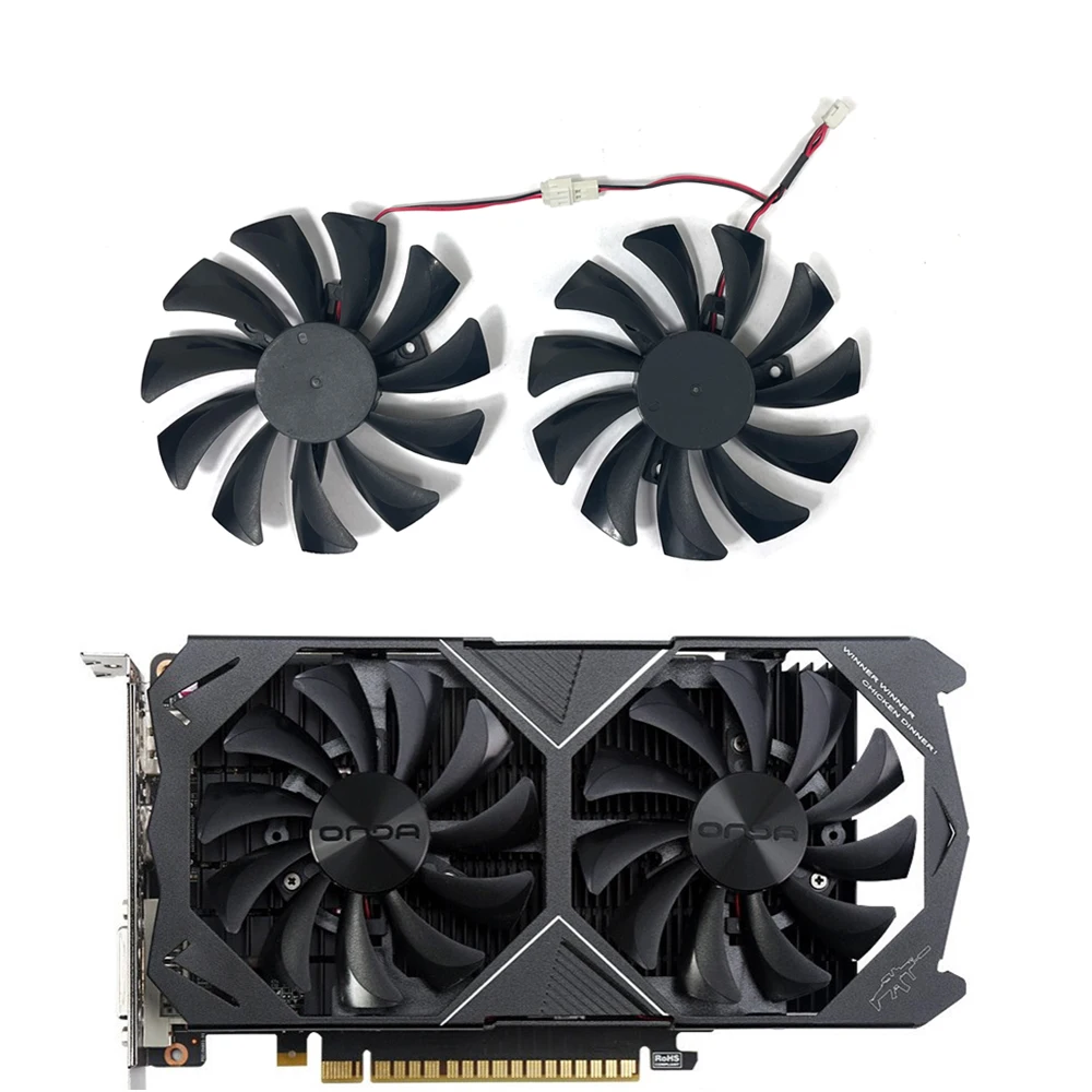 NEW 85mm 2Pin DC 12V GTX 1050 1050 Ti GPU Cooler For ONDA Geforce GTX1630 GTX1650 1050 1050Ti  Video Cacd Cooling fan