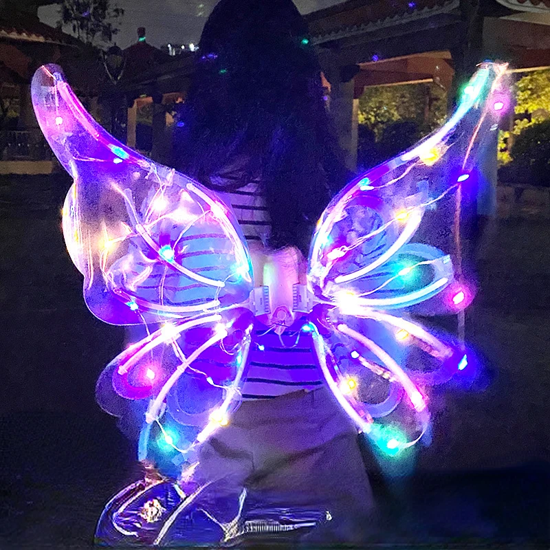 

Butterfly Glowing Wings Children's Electric Elf Angel Wings Girl Glowing Toy Birthday Gift