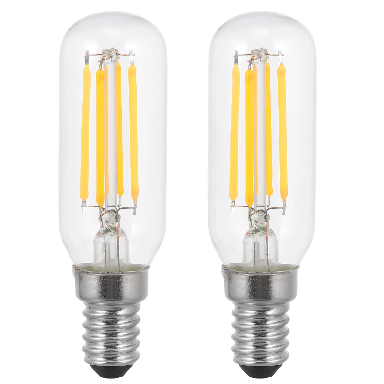 

2Pcs LED Bulb E14 Refrigerator Lamp 4W Transparent Appliance Replacement Long Lifespan 30000H Refrigerator LED Light Glass Bulb