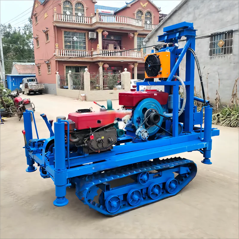 

The latest factory 25 hp crawler hydraulic diesel high quality 150m water well drilling rig