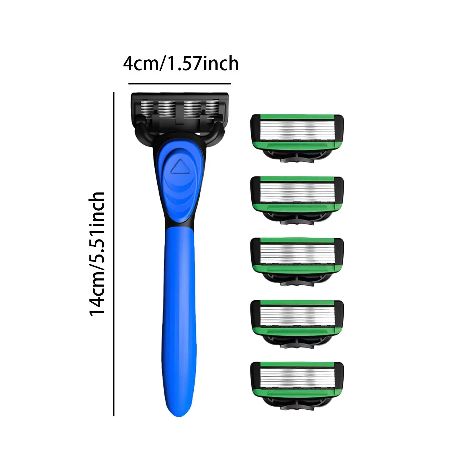Maquinilla de afeitar con cuchilla de 7 capas, ligera para afeitar, mango antideslizante para niños y padres