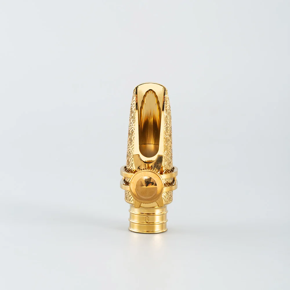JOYLITE Gold Plated Soprano Saxophone Mouthpiece Metal | Professional Jazz Tone | Solid Brass | Sizes 5-8 | Factory Direct