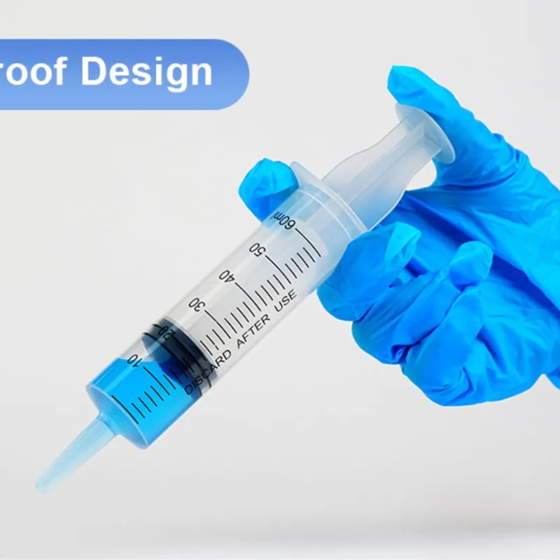 Jeringa de Plástico de 20ml, 60ml, 100ml, sin Aguja, para Hidroponía, Muestreo, Bomba de Aceite, Medicina, Alimentador de Mascotas, Herramienta para Dosificar Nutrientes