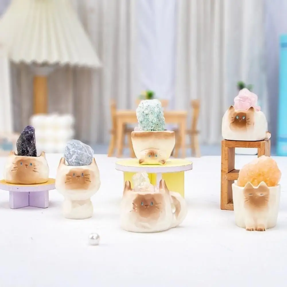 Resin Ornament Essential Oil Diffuser Cat Diffuser Cat Aromatherapy Diffuser for Home Office Decor Mini Cat Ornament