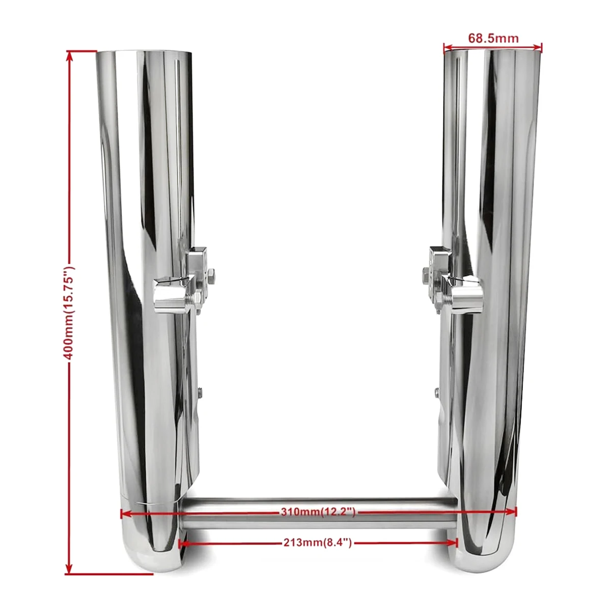 Chrome CNC Hollow cut Fork legs For harley FLT TOURING electra street road glide king FLHT FLHX FLHR FLTR 2014-UP