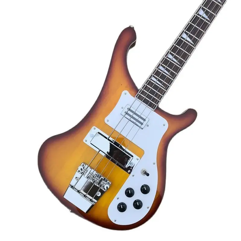 

22 Frets Bass Guitar Guitar 4 Strings Humbucker Pickups Rosewood Fingerboard White Guard Plate Customize Color Factory Outlet