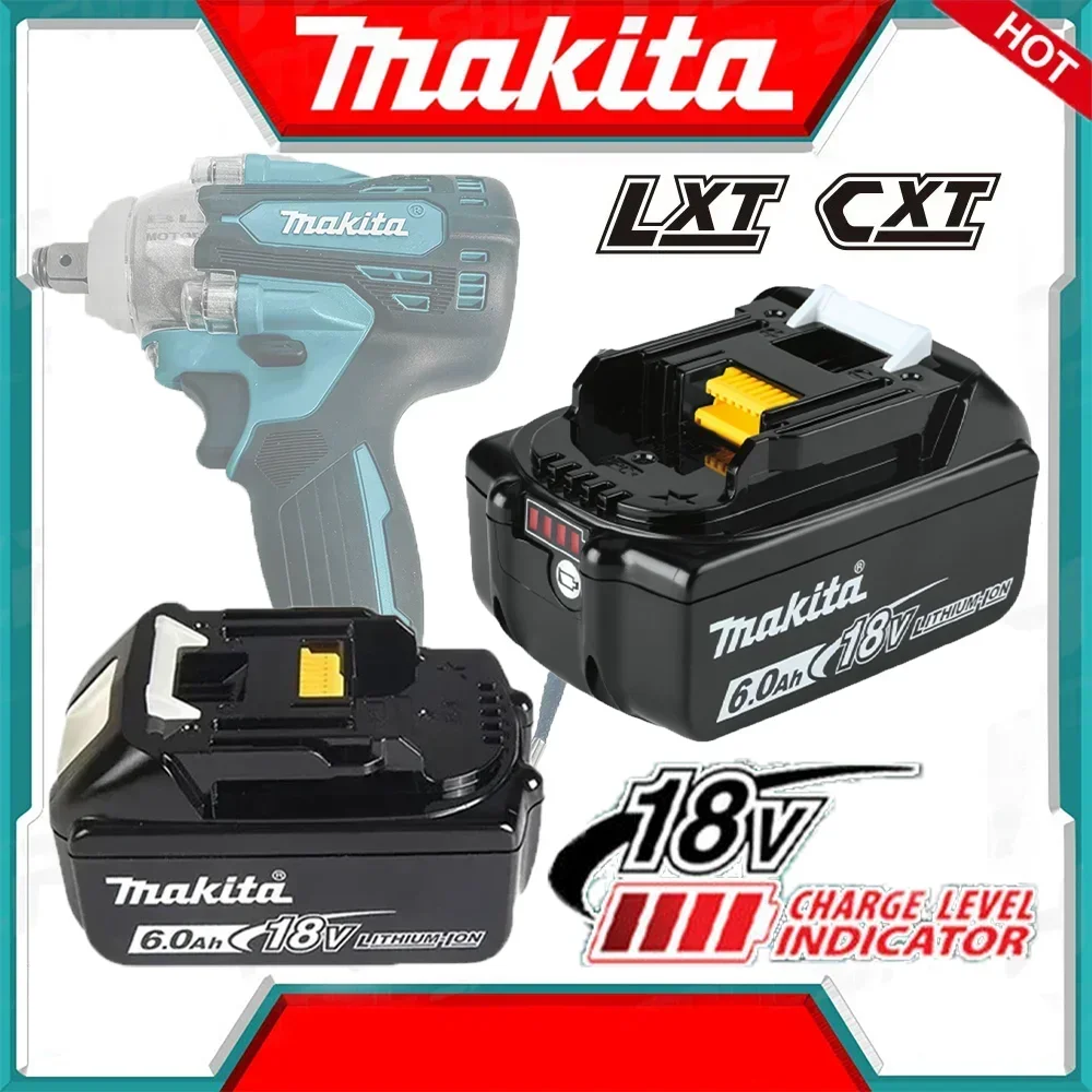 

100% Original Makita 18V 6000mAh Lithium ion Rechargeable Battery 18v drill Replacement Batteries BL1860 BL1830 BL1850 BL1860B