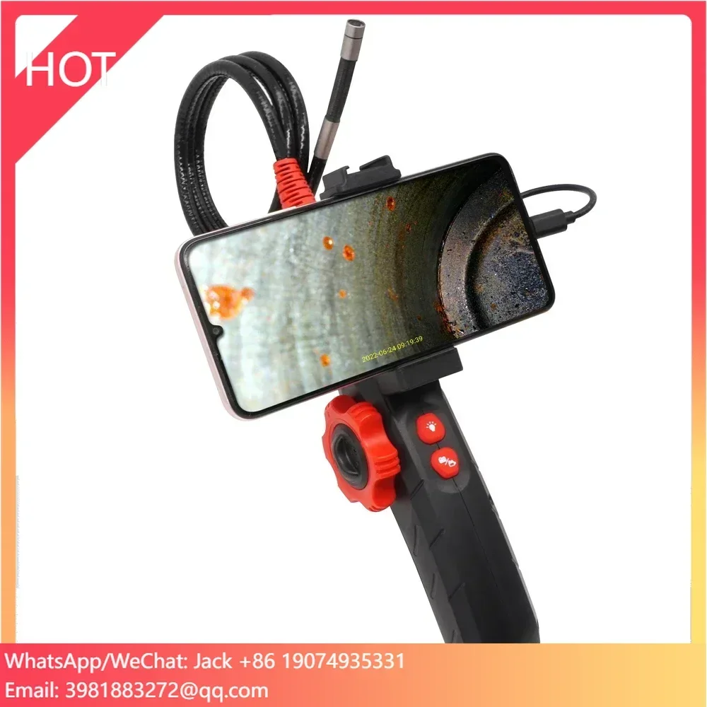 جديد UW18 أندرويد ios 1080P توضيح Borescope المنظار كاميرا فحص الفيديو 8.5 مللي متر ، 6.0 مللي متر عدسة كابل ناعم كاميرا مزدوجة