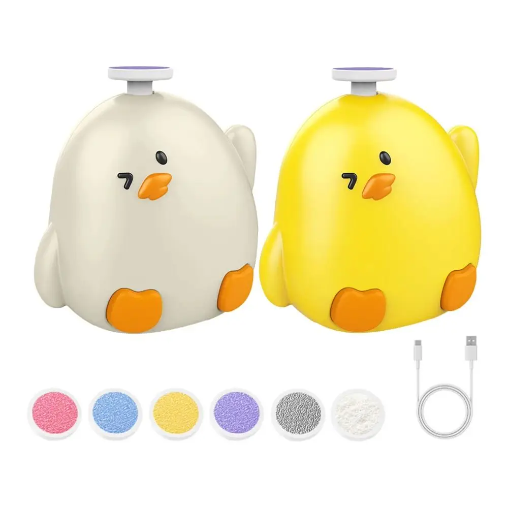 

Cartoon Electric Baby Nail Trimmer Chicken Shape Quiet Operation Baby Nail Grinder Anti-clamping BPA-Free Baby Nail Care