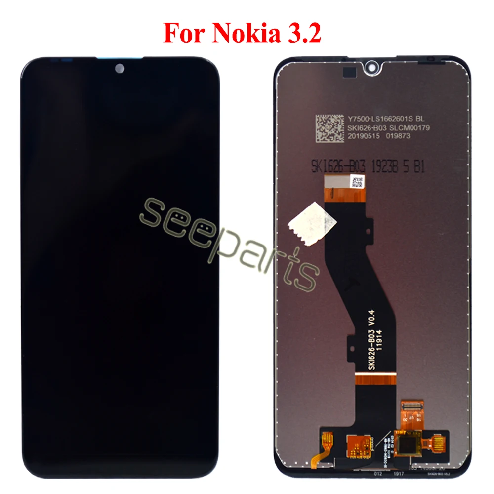 Tested Working For Nokia 2.2 LCD Display With Touch Screen Digitizer Assembly 3.2 LCD Replacement For Nokia 4.2 Display Screen