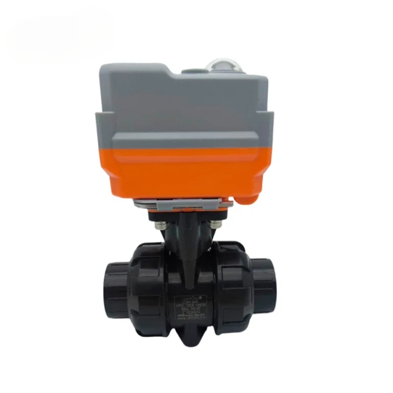 AC/DC12V AC/DC24V 2 Way screw otor motor driven ball valve PVC PP 1 3 nich water Plastic UPVC 2