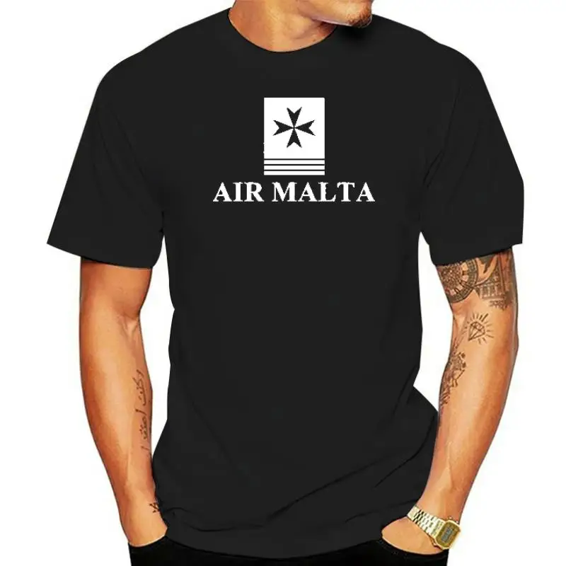 Air Malta Vintage Logo Maltese Airline T-Shirt