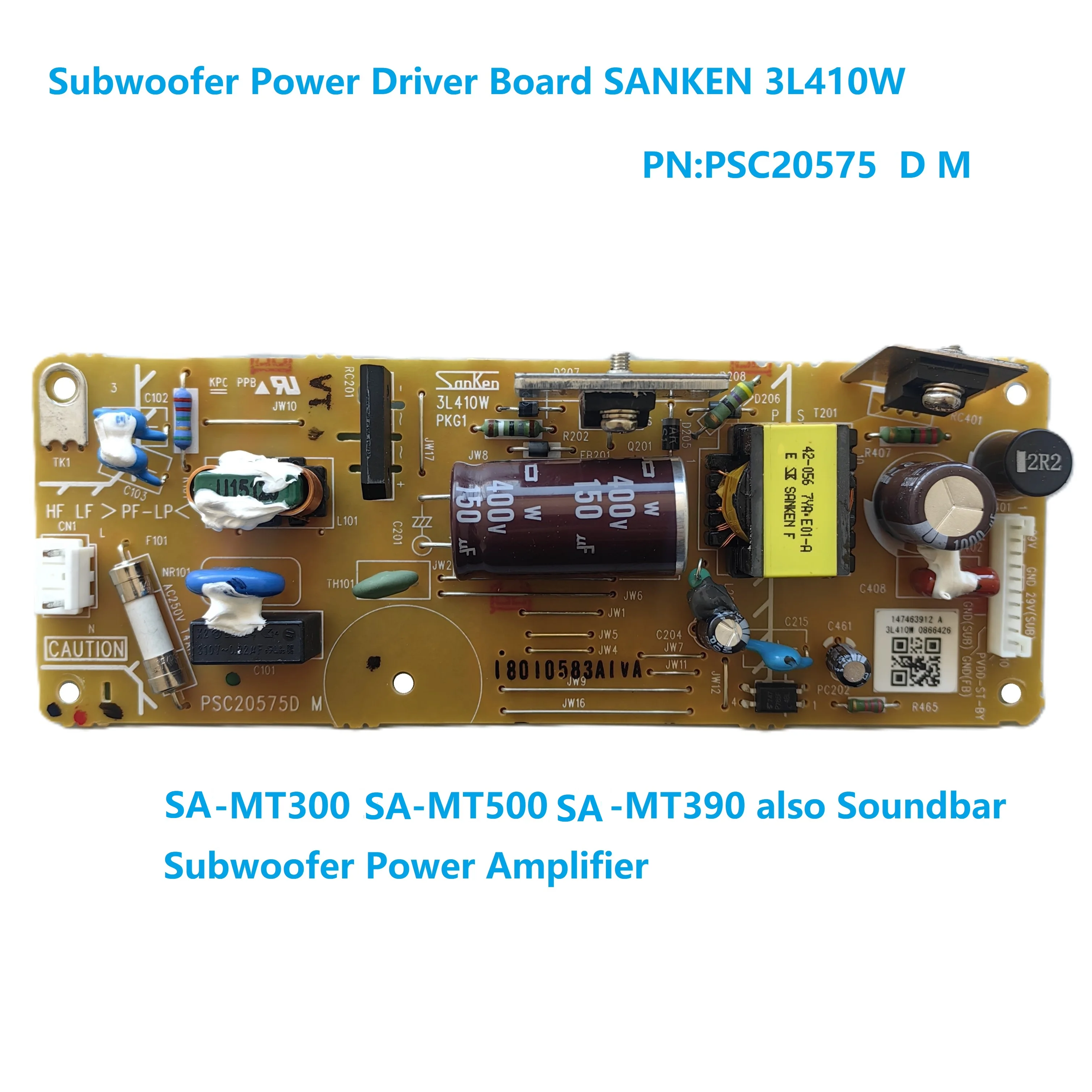 AC-DC SPS board For Sony SA-WMT300  WMT500 WMT290 WMT390 Subwoofier SANKEN PSC20575D M