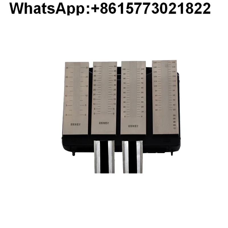 grattoir-finesse-metre-acier-inoxydable-simple-fente-double-fente-revetement-meulage-pigment-impression-particules-finesse-grattoir