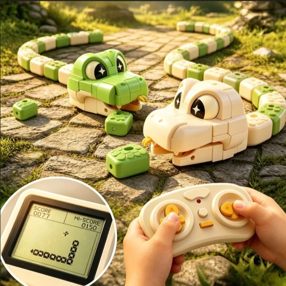 Remote Control Snake Magnetic Toy Double Battle Parent-Child Interaction Big Battle Magnetic Devouring Snake Remote Control Car