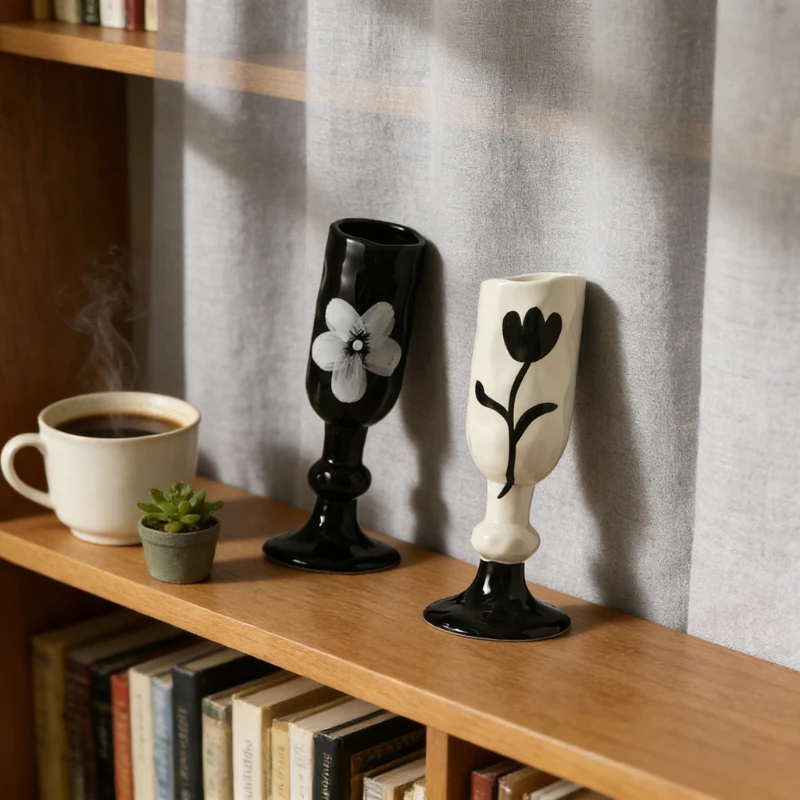 

New Personalized High Aesthetic Ceramic Mug Goblet Coffee Cups Couple Gift Home Office Daily Water Cup Romantic Lovers Drinkware