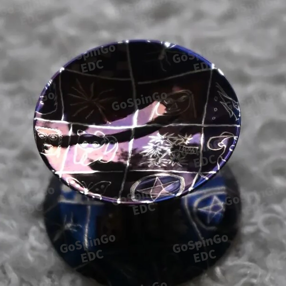 Blacktopworks EDC Addiction ST دمشق ثلاث أوراق سبينر أدوات تخفيف القلق فيدجيت سبينر