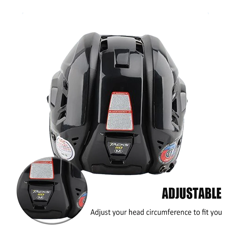 Ice Hockey Helmet Tactical Sports Rugby Adjustable Hockey Helmet Full Face Adult Safety Top Equipment Face Protective Equipment