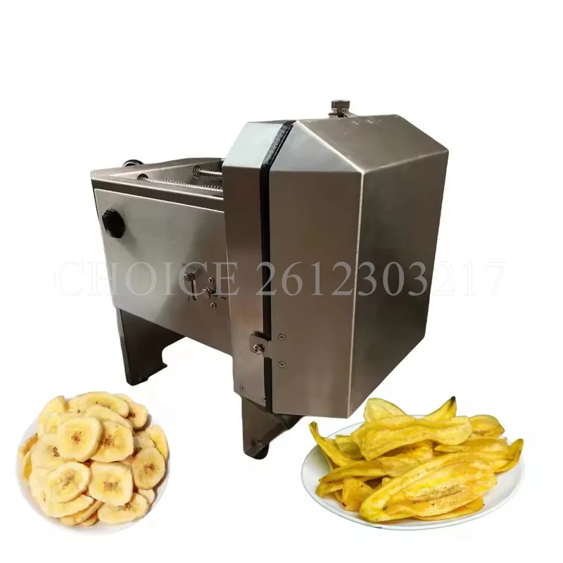 

Electric Automatic Banana Slice Cutting Machine Plantain Multi Chips Machine Stainless Steel Blade Banana Cutter Banana Chips