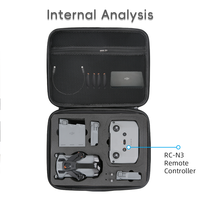 PU Portable Storage Bag For DJI Mini 5 Pro RC 2/RC N3 Large Capacity Carry Case For Mini 5 Pro Fly More Combo Drone Control Kit