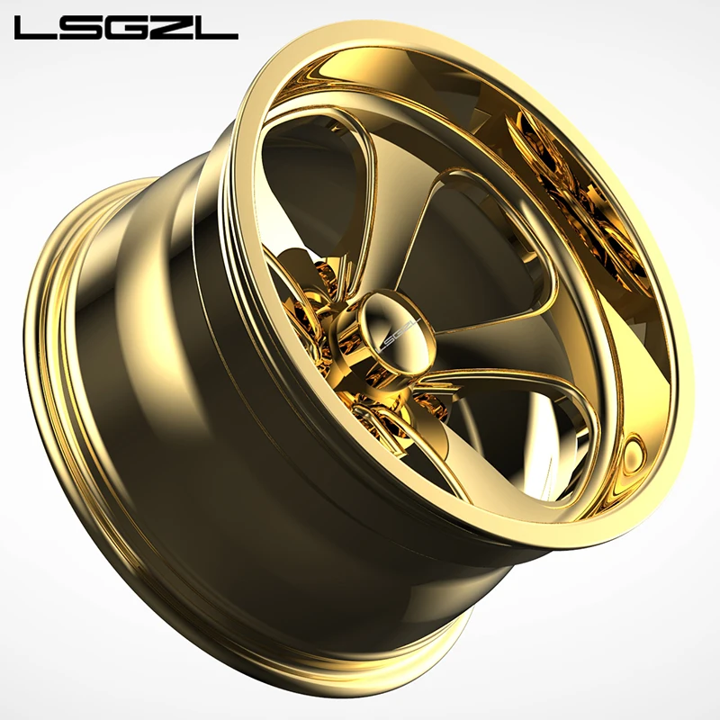Customize 18 20 22 24 26 Inch Wheel 5x112 5x114.3 5x120  5x120.65 Rims Passenger Car Wheels Gold Rims for Oldsmobile Cutlass