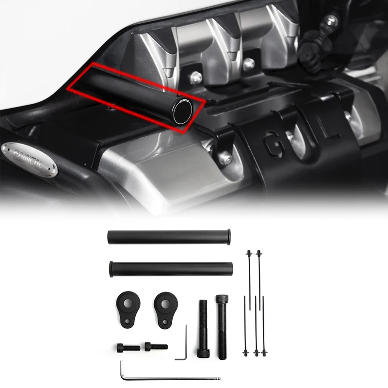 

Panical Aluminum Auxiliary Light Brackets Spot lights Holder Bracket Mount For Honda Gold Wing GL1800 F6B 2018-2023 Black