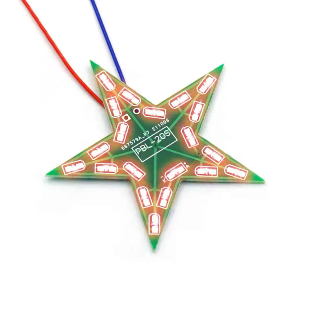 For Decoration Soldering Training Red Green Blue Students Training DIY Kits Five-Pointed Star Breathing Light Gradient LED Light