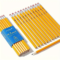 12PCS Woodcased Pencils with Eraser Pre-sharpened HB Lead Graphite Pencils for Students Adults School