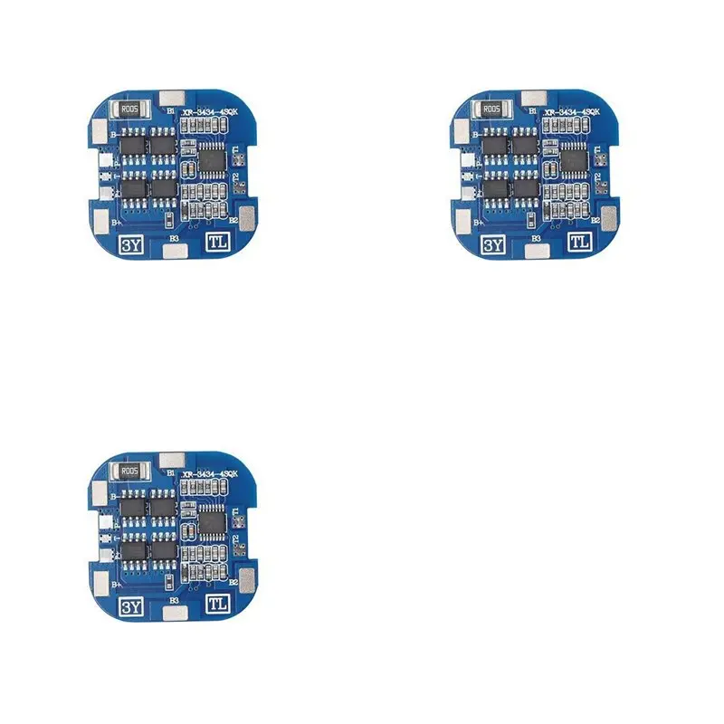 A37T 4S BMS 10A 14.8V 18650 Li- Lithium Battery Protection Board, Overcharge Over-discharge Protection for Solar Sweeping