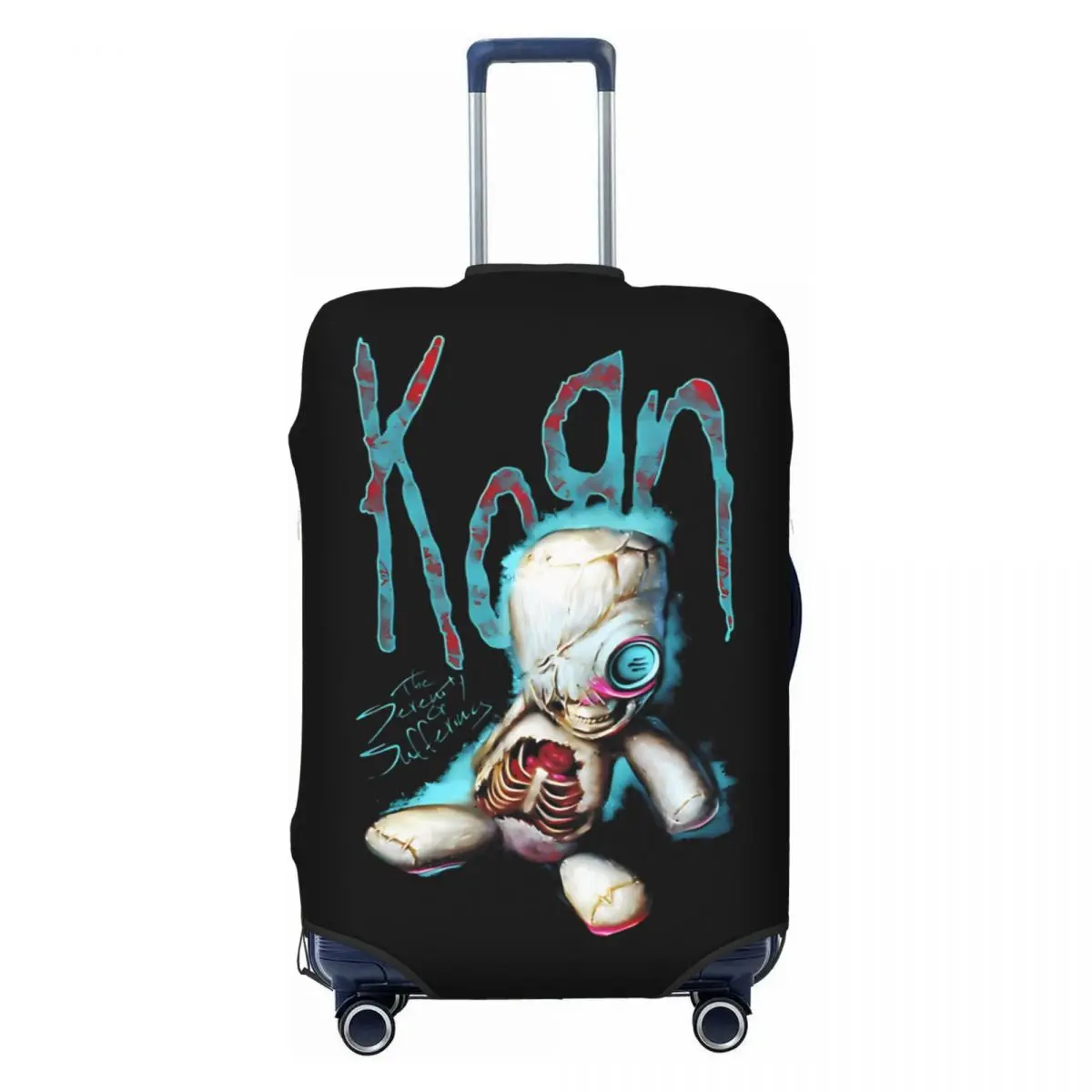 

Korn Band Suitcase Cover Vacation Business Fun Luggage Accesories Protector