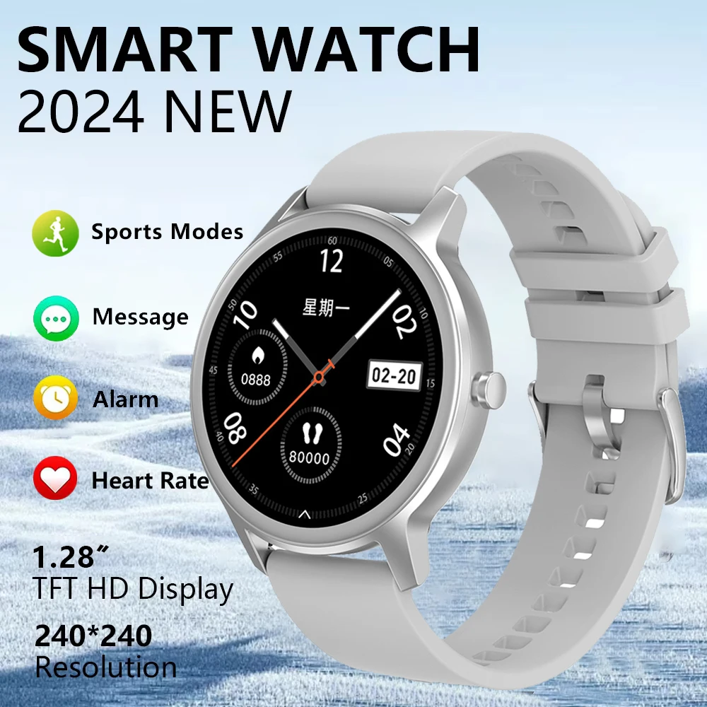 Zordai 2024 DT56 SmartWatch Men Sports IP67 Waterproof Sport Fitness Blood Pressure Heart Rate Men Smart Watch For Android IOS