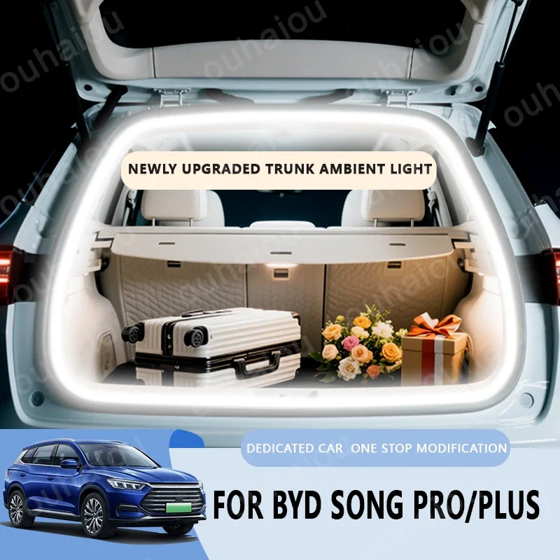 

For BYD Seal U/Song plus/Sealion 6 trunk light modification light Atmosphere lights White warm white Rear Trunk LED Light Bar