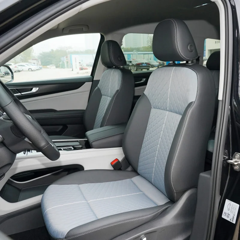 For VW Teramont Accessories 2020 2022 2021 2019 2018 2017 Automobiles Seat Covers Cowhide & PVC Leather Seats Cushions 19PCS/Set