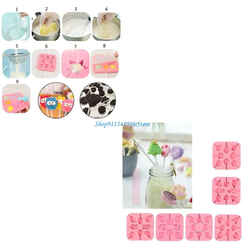 Cookie Mould Silicone Easy to Clean Baking Utensils Christmas Tree
