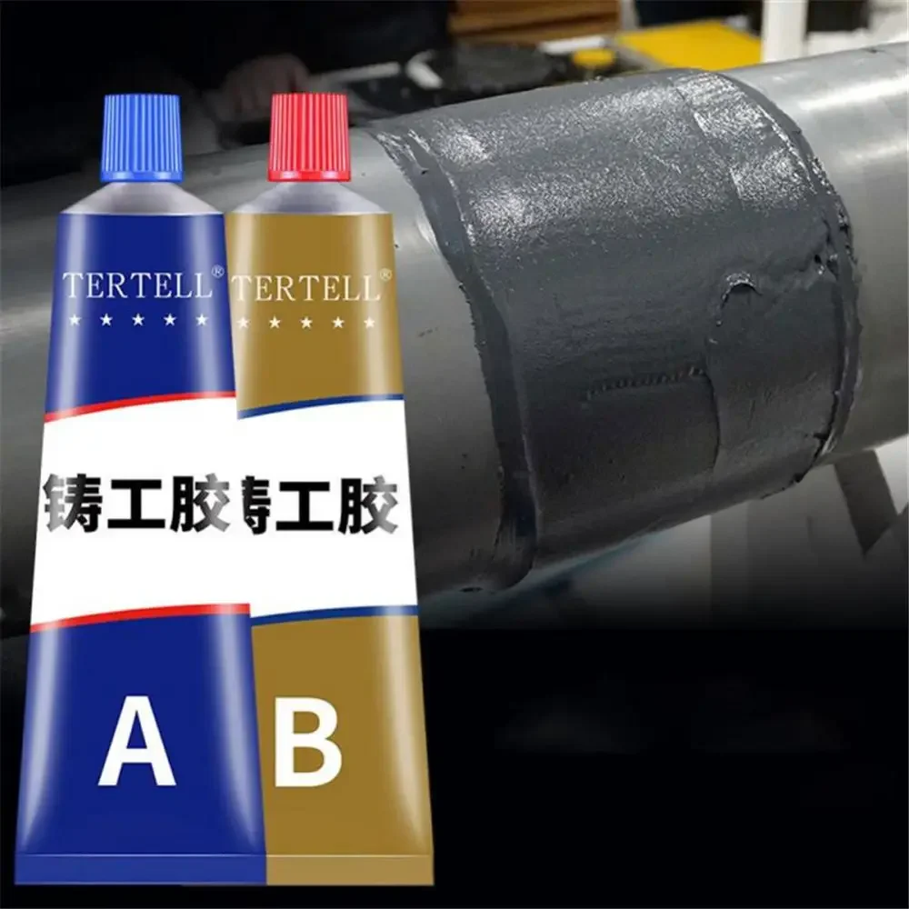 New TERTELL A+B Glue Casting Adhesive Industrial Repair Agent Casting Metal Cast Iron Trachoma Stomatal Crackle Welding Glue