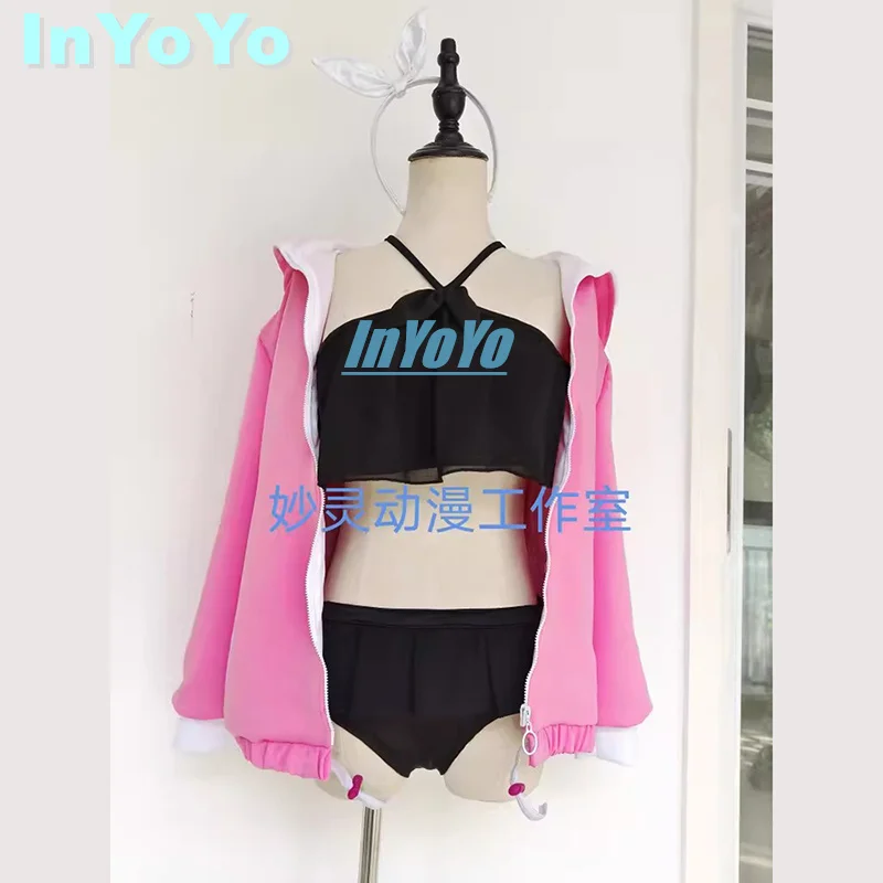 

InYoYo Shizuyama Mashiro Cosplay Costume Blue Archive Summer Swimsuit Swimwear Swimming Coat Game Suit Women Party Dress S-XL