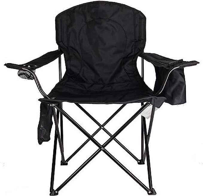 

Портативный складной стул для кемпинга, охладитель на 4 банки, полностью мягкая спинка сиденья, складной дизайн для пляжного спорта, спальни на открытом воздухе