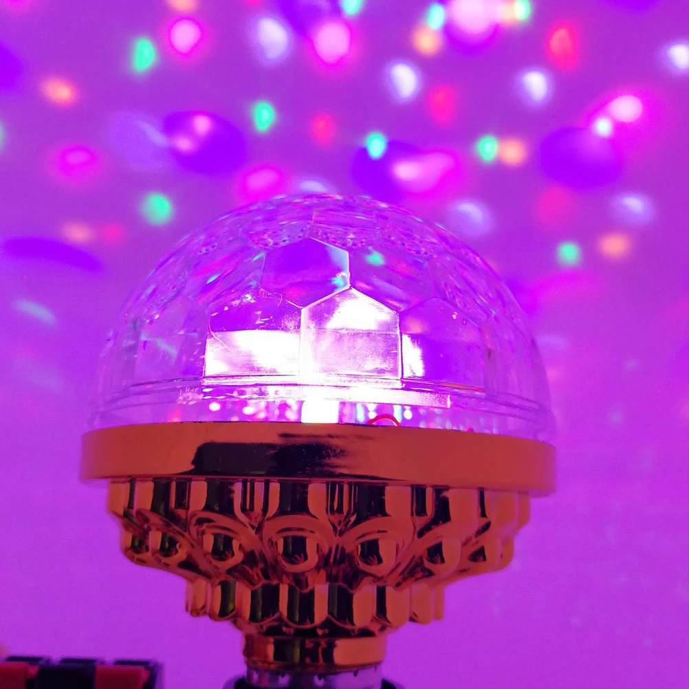 1pc led humor bola luz criativa colorida lâmpada decorativa para festa palco barra dourada rotativa luz da noite presente ideia