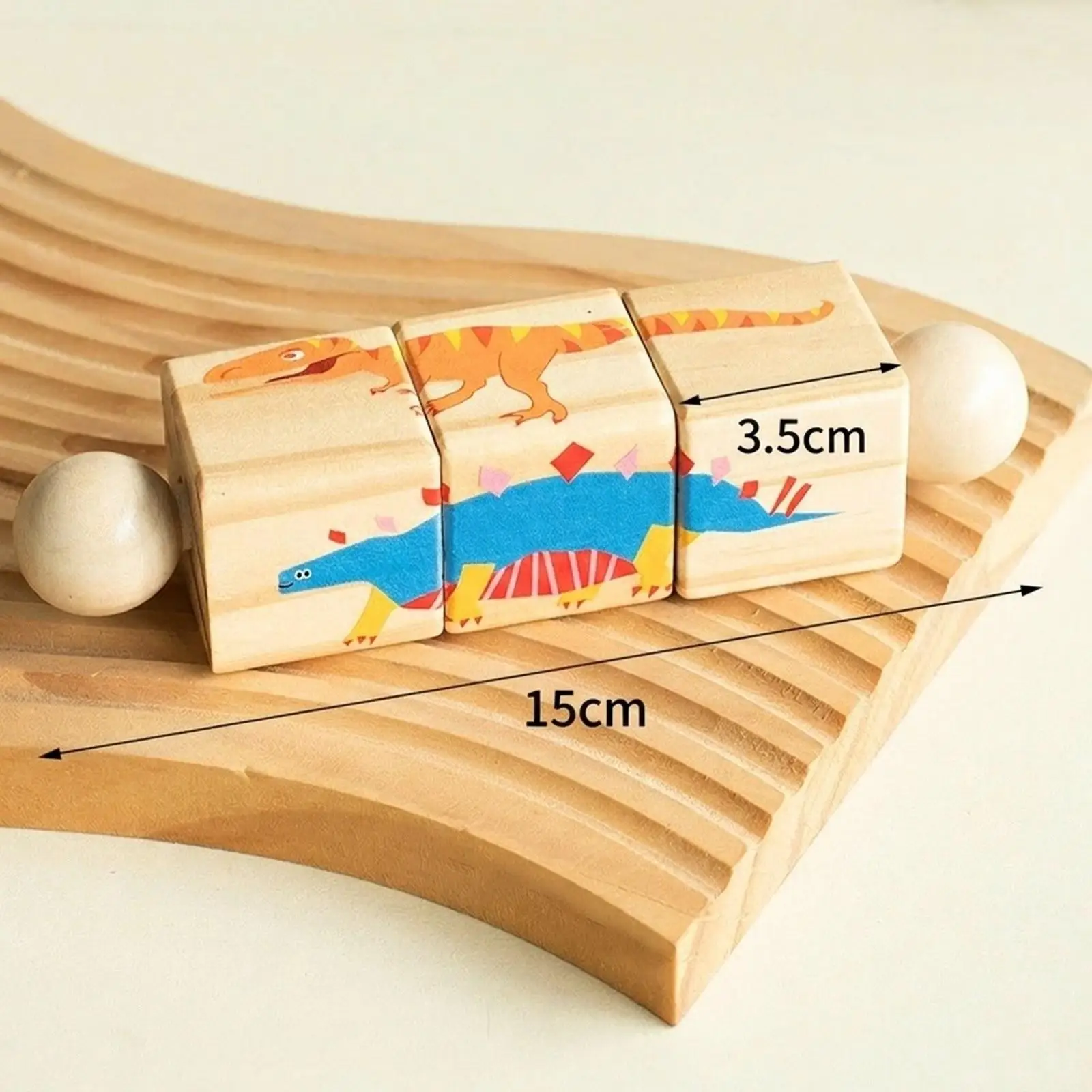 Rotating Toy, Educational Puzzle Toy, Wooden , Rotating Block – Ideal Birthday Gift for