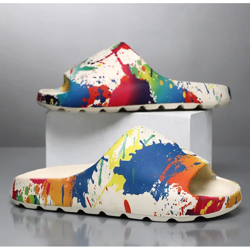 Sandalias de hombre de talla grande, zapatillas informales a la moda con suelas gruesas, zapatillas ligeras para senderismo al aire libre, zapatillas para hombre con pellizco en el dedo del pie