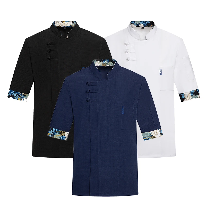 

Комбинезон для официанта, униформа для официанта, Мужская одежда для кухни, комбинезон для ресторана, одежда для пекарни, топы, женская рубашка для шеф-повара