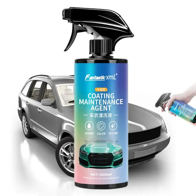 

Car Cleaner Spray 500ml Car Film Dust Cleaning Agent Exterior Degreaser Car Film Cleaner Coating Maintenance Agent Car Detergent