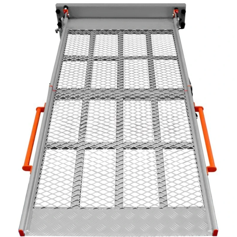 Vehicle Widened Thickened Barrier-Free Aluminum Alloy Disabled Wheelchair Ramp Plate Portable Vehicle Barrier-Free Ramp