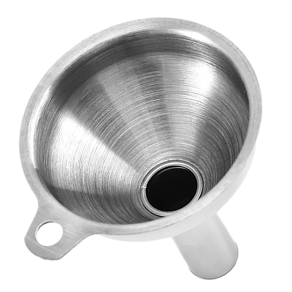 

Stainless Steel Funnel Small Kitchen Tool Cooking Oil Spices Wide Mouth Metal Funnels Liquid Transferring Gadgets