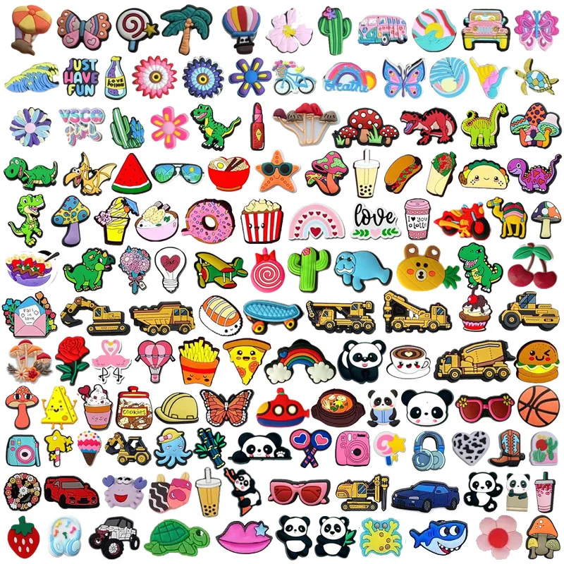 Surprise blind box Clogs charms DIY รองเท้าดอกไม้ตกแต่งหัวเข็มขัดที่ถอดออกได้สําหรับ Clogs ตกแต่งเด็กของขวัญ