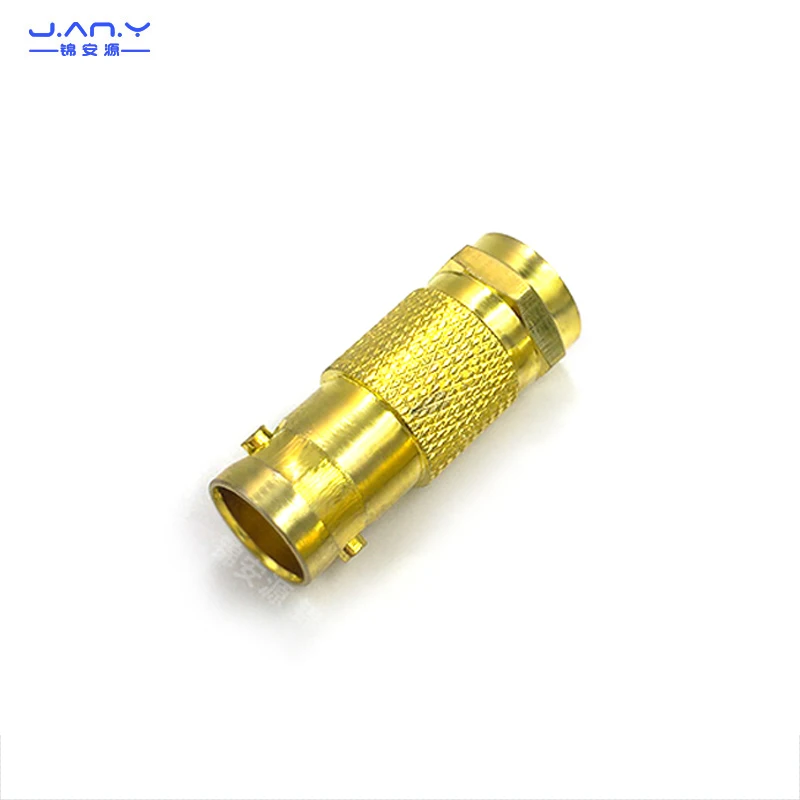 Gold plated F Revolution BNC female Inch Internal Thread converter head coaxial video antenna Connector Q9 female to F male