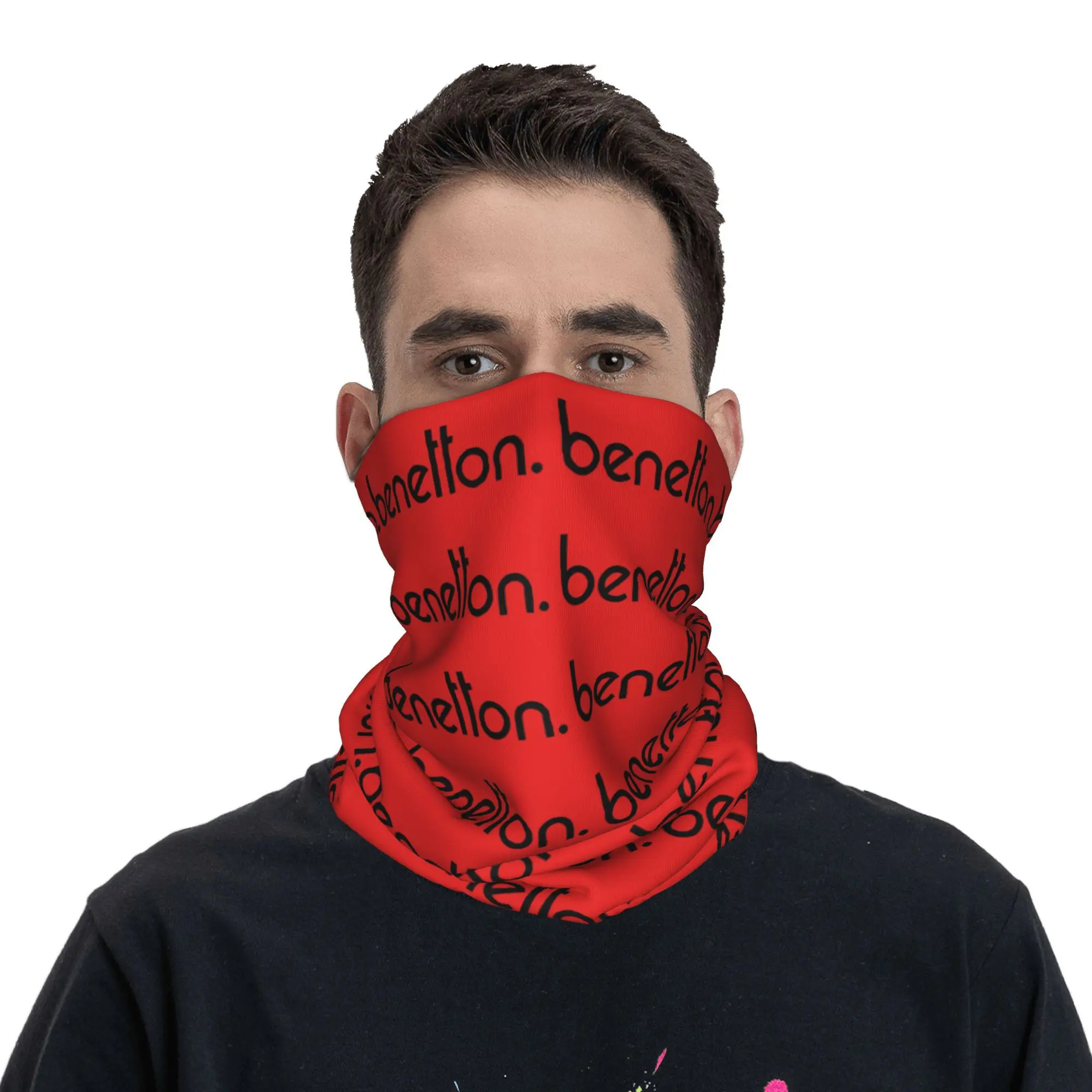 United Colors of Benetton Bandana Neck Gaiter Gedrukt Wrap Masker Sjaal Warme Hoofddeksels Rijden Voor Mannen Vrouwen Volwassen Wasbaar