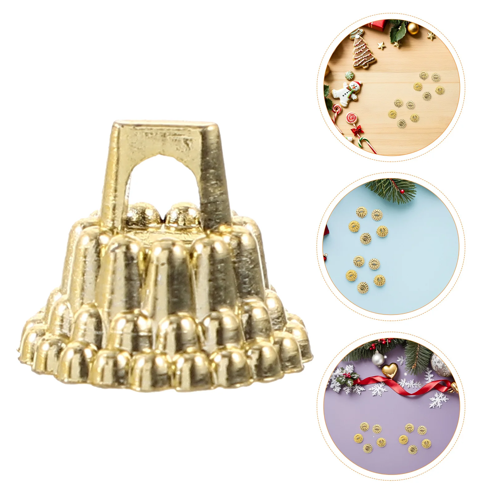 

300Pcs Christmas Decoration Caps 1.3cm DIY Ornament Hanger Tops for Ceramic Plastic Ball Tree Holiday Decor Replacement